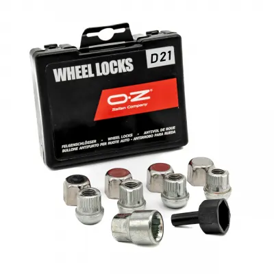 OZ FELGENSCHLOSS D21 KUGELBUND MUTTER M12X1,5 X 25 SCHLÜSSELWEITE 19