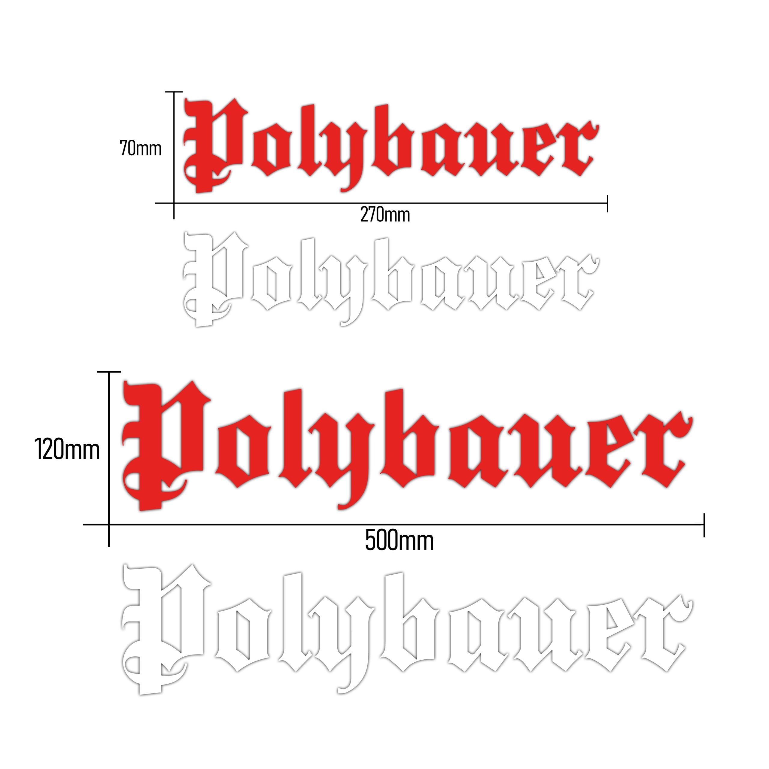POLYBAUER LOGO AUFKLEBER / STICKER